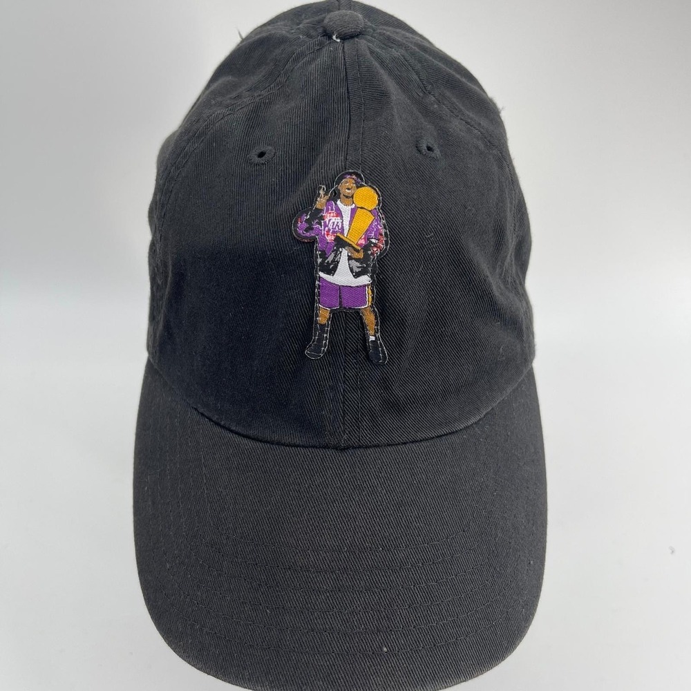 Kobe Bryant Championship Trophy Embroidered Black Dad Hat Adjustable Cotton Cap